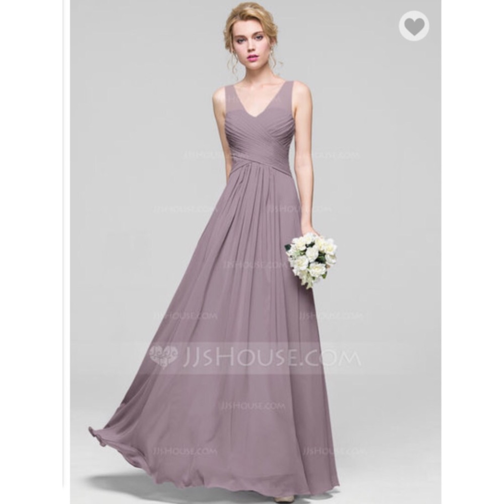 Dusty rose formal dress